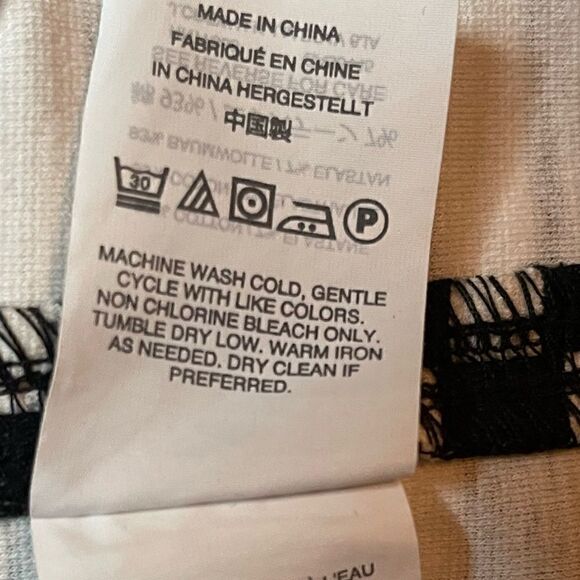 J. Crew Black & White Striped Short Sleeve Dress w/ Exposed Zipper - Picture 10 of 12